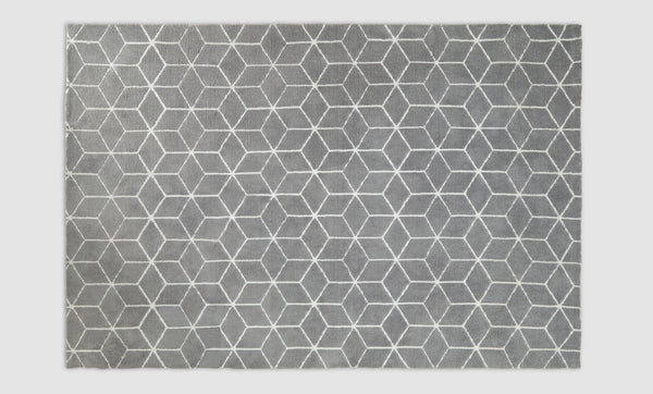 Grey Geometric Rug